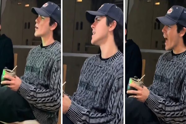 Marcos Ginocchio mostró su talento para el canto