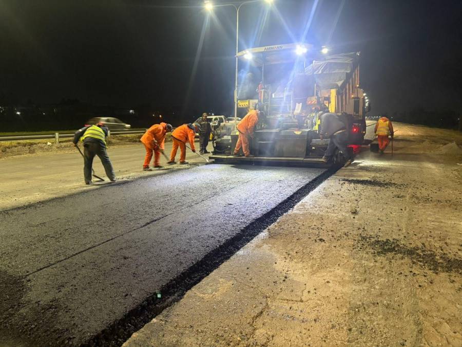 Con trabajos nocturnos, la obra ya tiene 40 % de ejecución