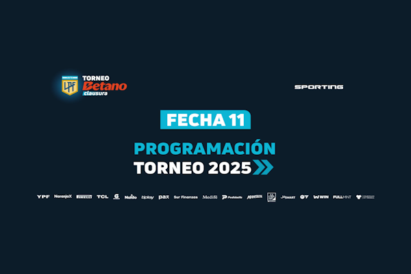 LPF: calendario para la 11ª jornada del Apertura