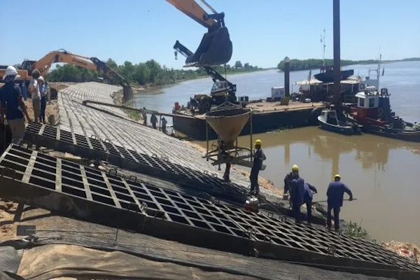 Terraplén Garello: la obra presenta más del 70% de avance