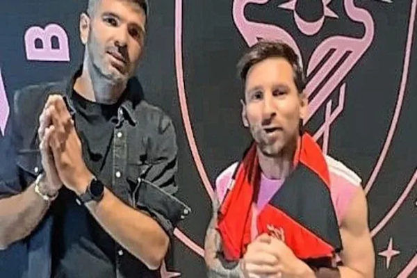El encuentro entre Gigliotti y Messi que causó furor en los hinchas
