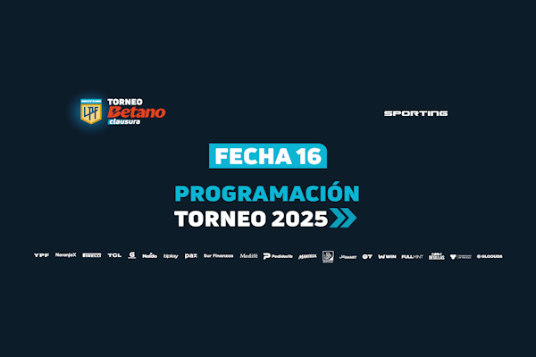 LPF: calendario para la Fecha 16, última del Clausura