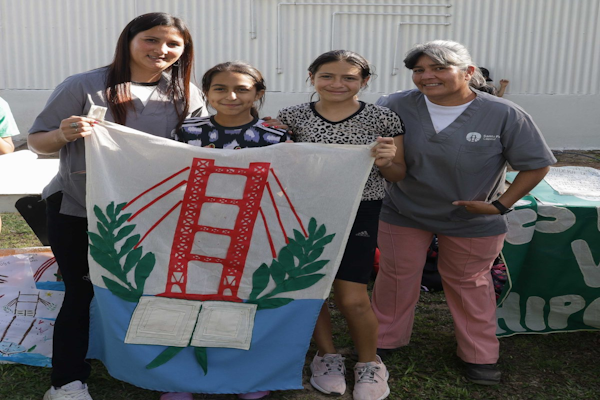 Recrearon la nueva bandera en el cierre anual de deportes