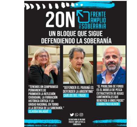 El Frente Amplio por la Soberanía ratifica su postura de defender la soberanía