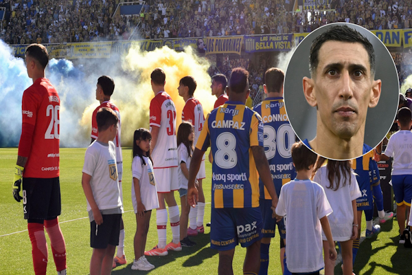 El pasillo de campeón a Central: Di María respondió al gesto de Estudiantes