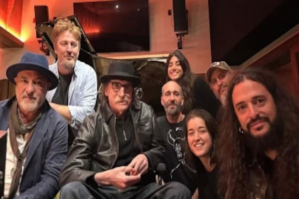 Charly García grabó en el estudio del Corcho Rodríguez
