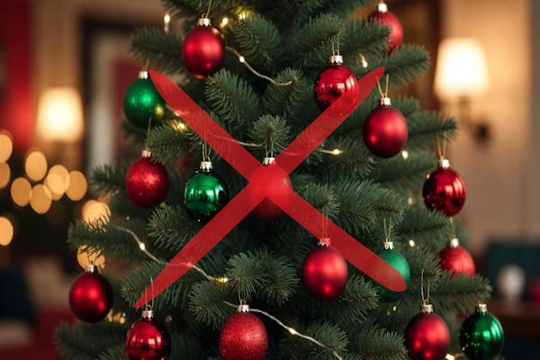 Ni bolas rojas ni adornos verdes en Navidad: la nueva tendencia del 2025