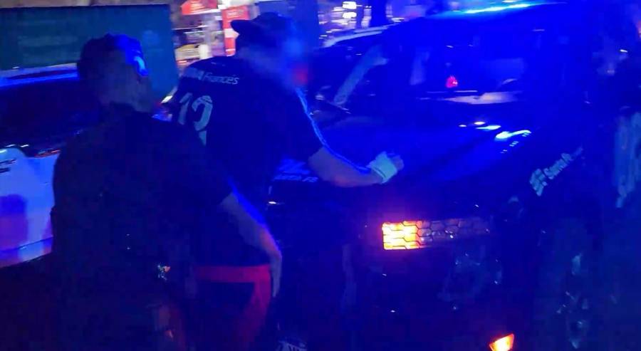 Amplio despliegue policial por los trapitos en la ciudad 