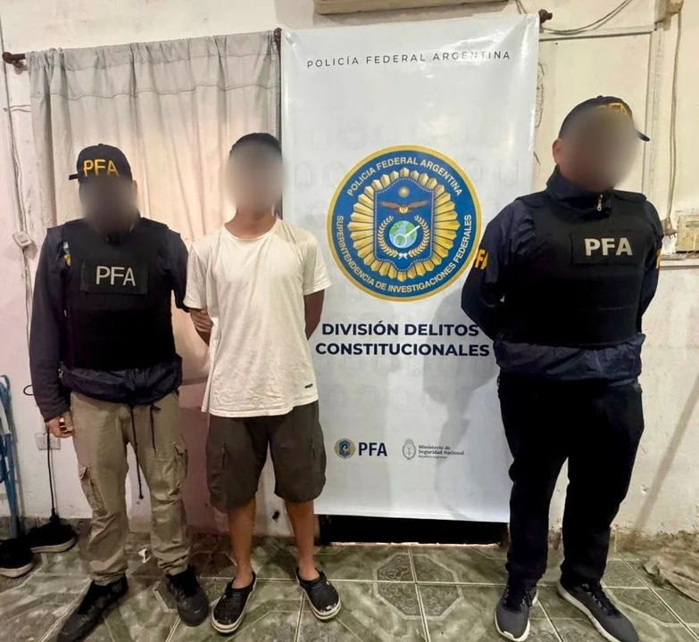 Detienen a un joven que amenazó con matar a Javier Milei