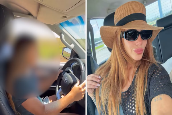 Valeria Aquino sin carnet de conducir tras el video de su hija de 12 años conduciendo