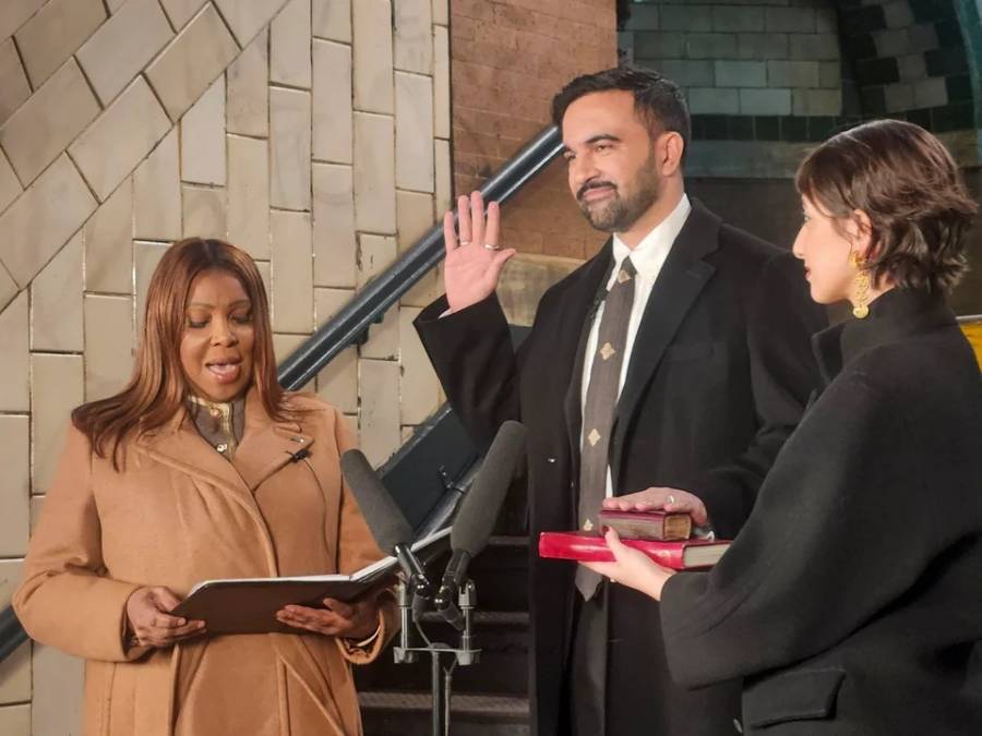 Zohran Mamdani juró como nuevo alcalde de Nueva York
