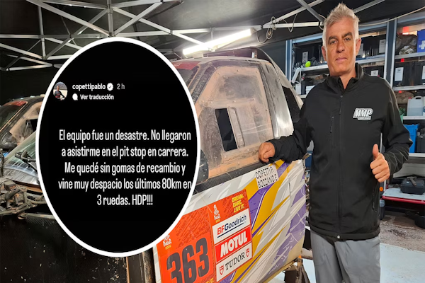 Denuncia de un piloto argentino contra su escudería en el Dakar