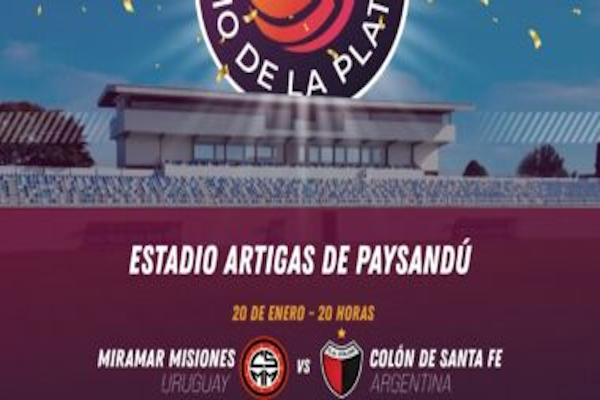 Colón vs. Miramar Misiones, por la Serie Río de La Plata