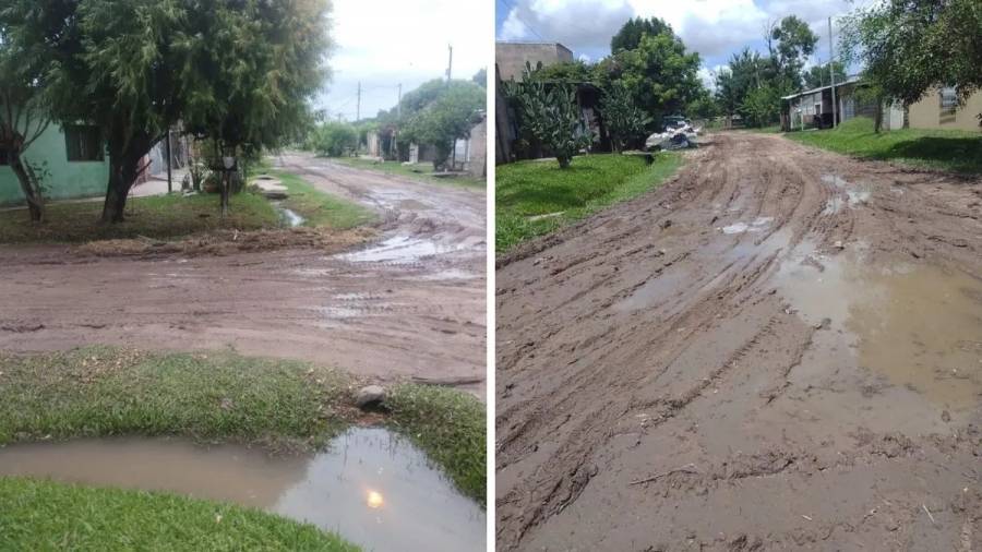 Vecinos reclaman por calles intransitables y la finalización de obras cloacales