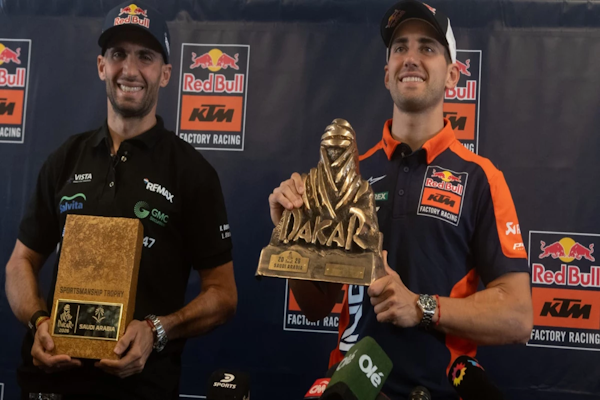 Luciano Benavides habló tras su histórico Dakar