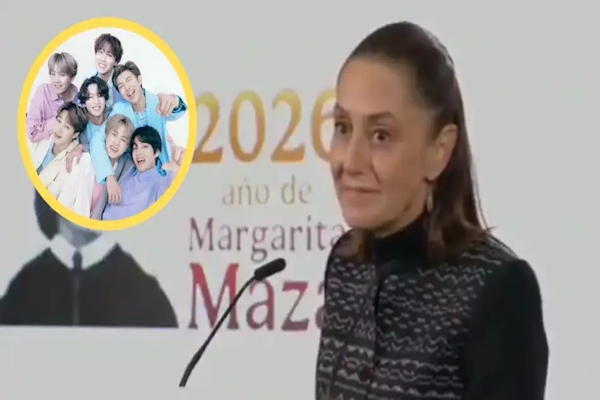 La presidenta de México pidió más conciertos del grupo de K-pop BTS 