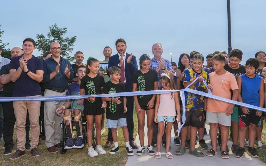 Pullaro inauguró la ciclovía sur de Laguna Paiva, hecha con fondos provinciales