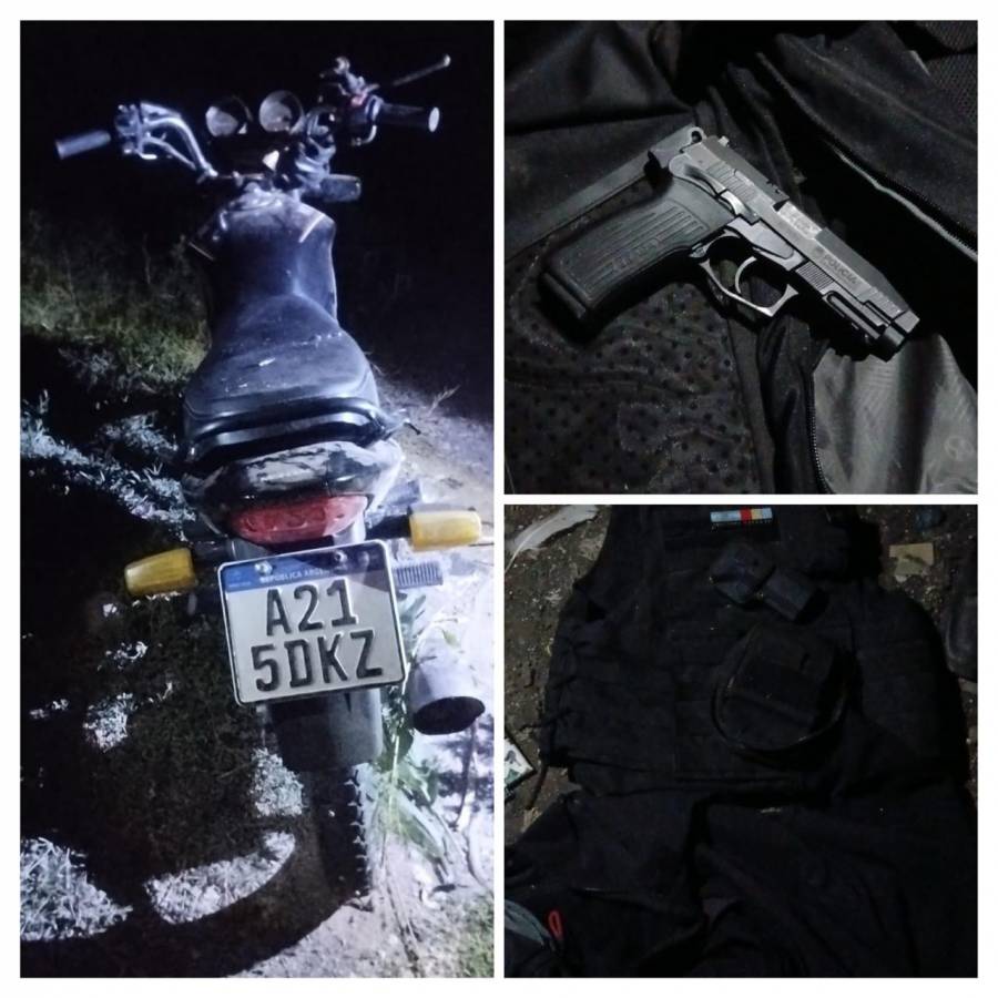 Recuperaron la moto y el arma de fuego robadas a una mujer policía en la Autopista