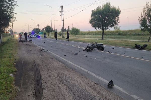 Sauce Viejo: choque fatal entre motos en la Ruta 11  