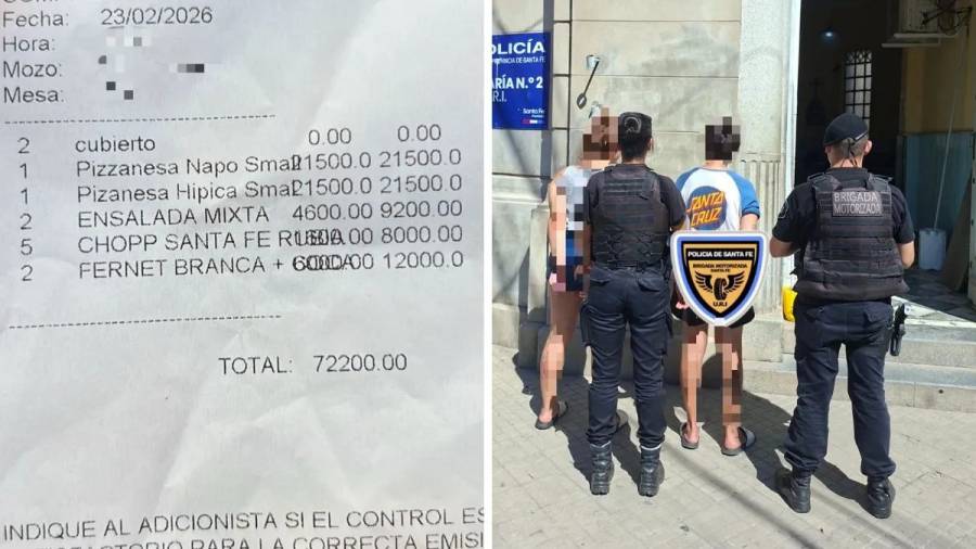 Comieron en un bar de la peatonal, pero se fueron sin pagar: terminaron detenidas