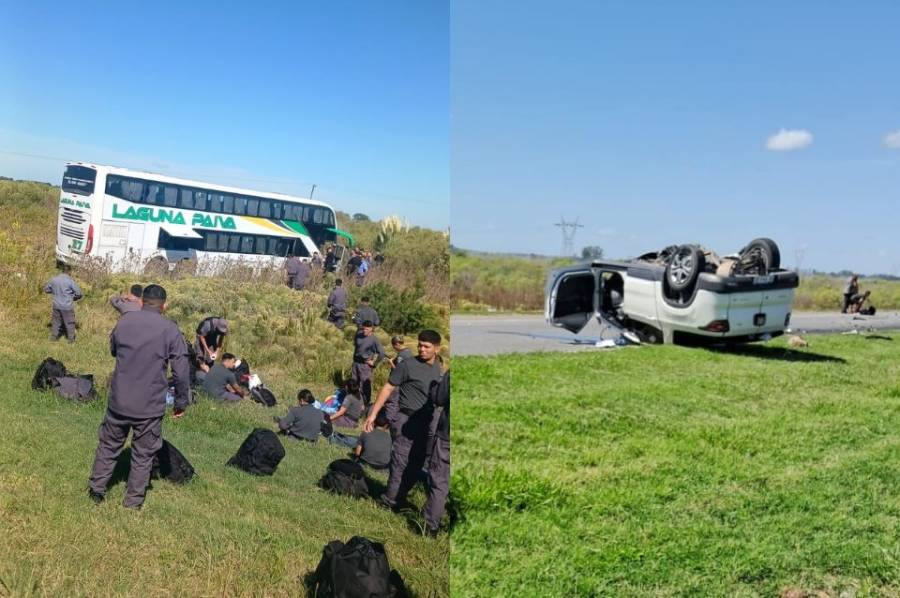 Impresionante choque fatal entre un colectivo y una camioneta en la autopista a Santa Fe: hay dos personas fallecidas y heridos graves