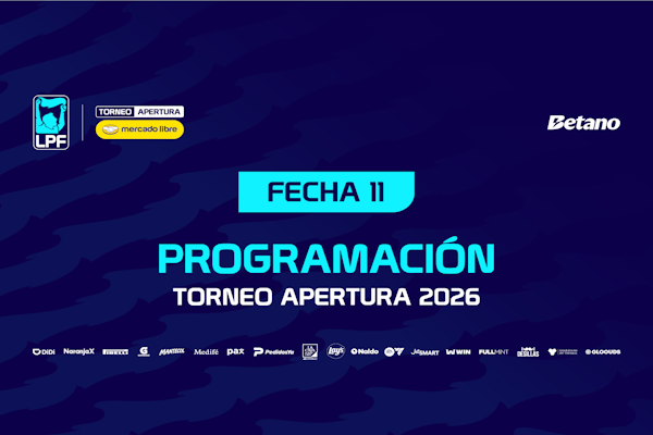 LPF: calendario para la 11ª jornada del Apertura