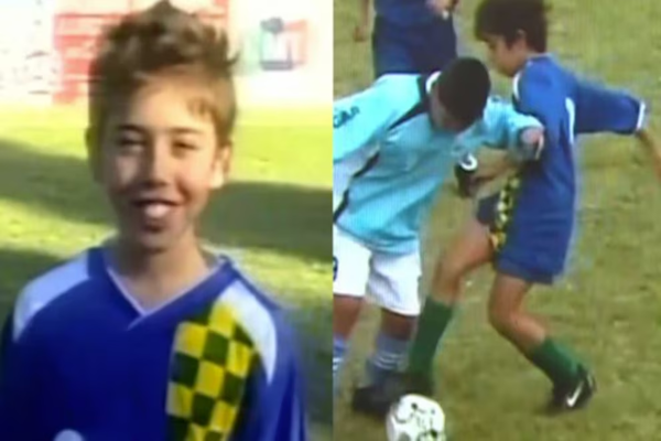 El video inédito que muestra la infancia futbolera de Luck Ra
