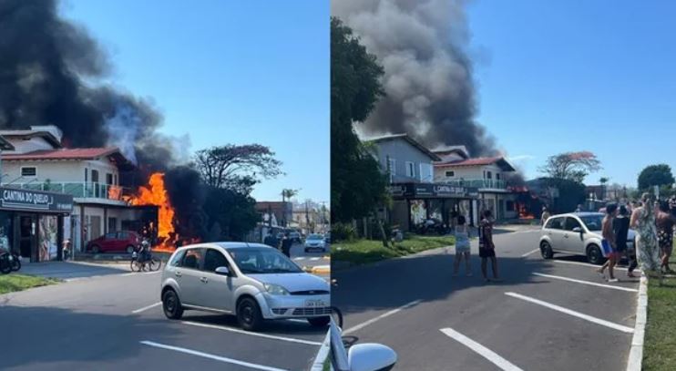 Cayó una aeronave sobre un inmueble en sur de Brasil: al menos un muerto