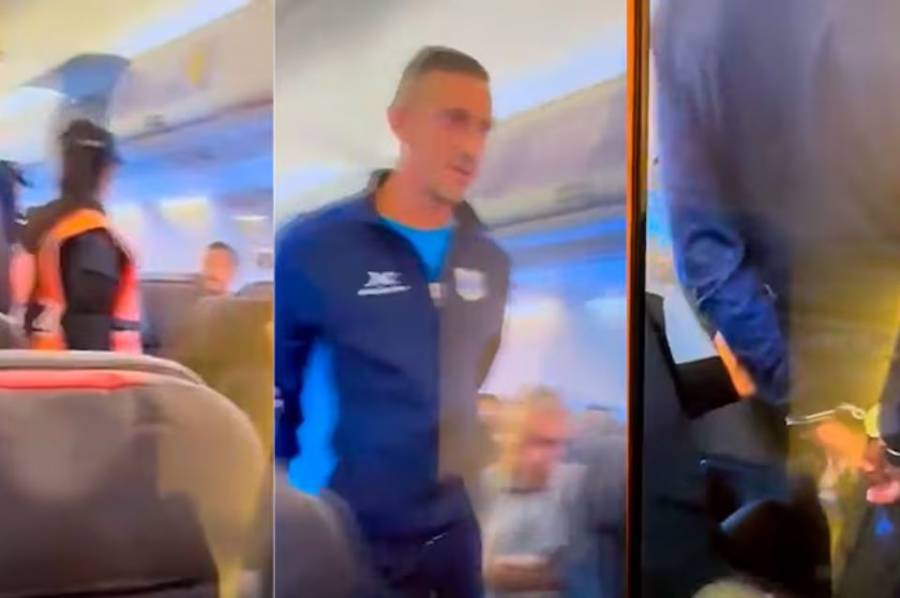 La empresa aérea planea denunciar al futbolista que lanzó una falsa alarma de bomba