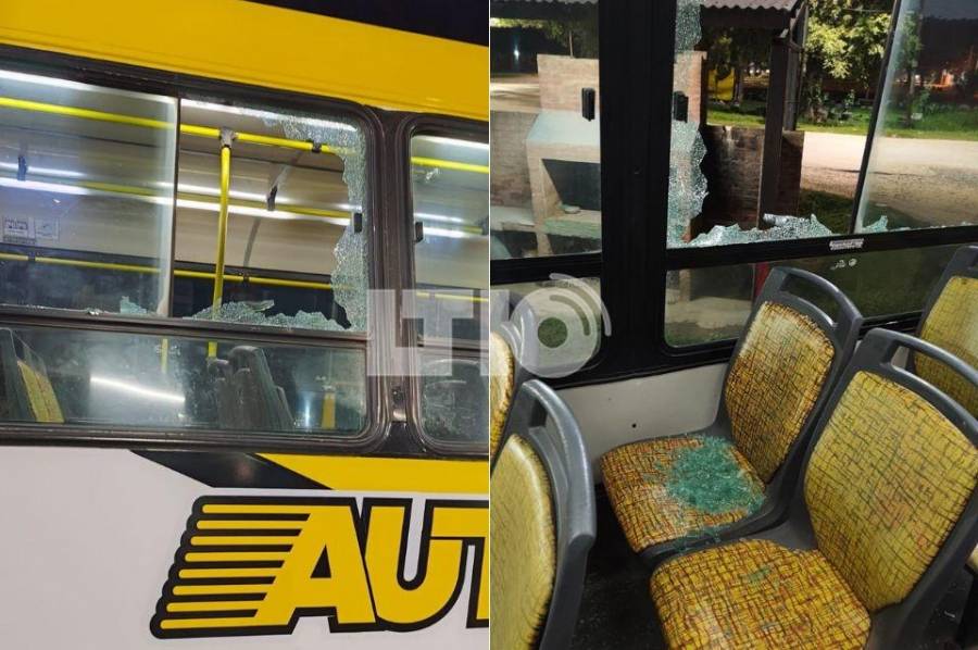 Atacaron a piedrazos a un colectivo de la Línea 5