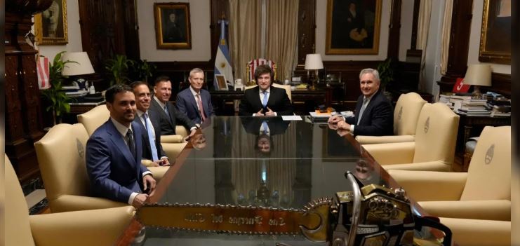 Javier Milei recibió en Casa Rosada el empresario Peter Thiel
