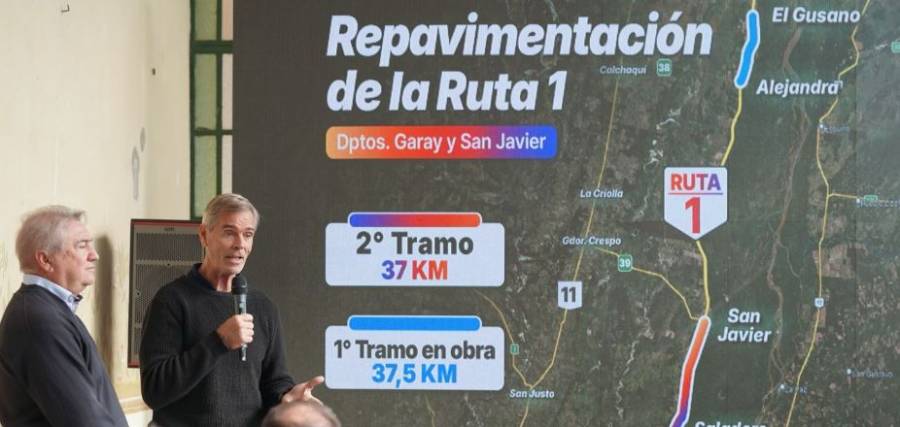 Pullaro invierte en otro tramo clave de la Ruta 1: “Todos están mirando qué pasa en Santa Fe que hay obra pública”