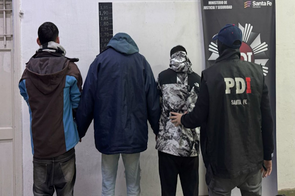 Rosario: cuatro aprehendidos y secuestro de drogas en zona sur 