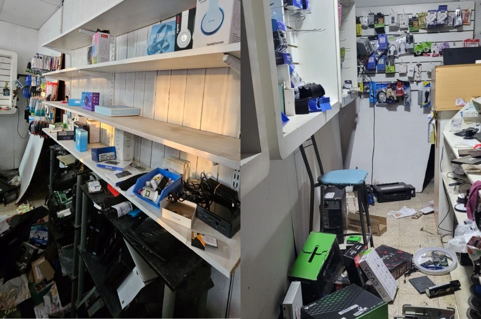 Robo comando: entraron 10 encapuchados y saquearon un negocio