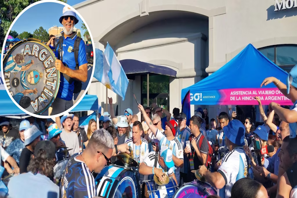 Fotos y videos del banderazo argentino en Kansas City