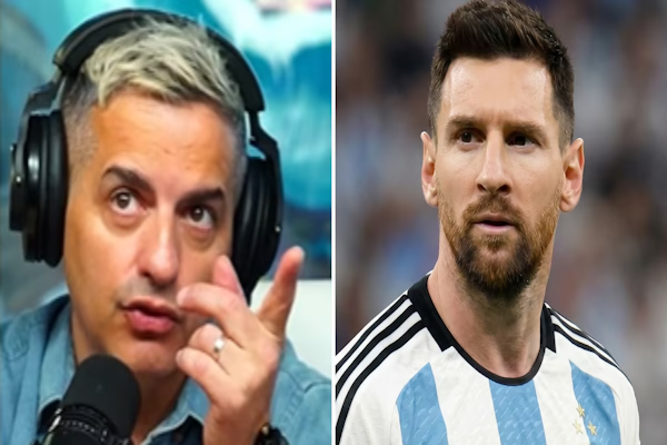 Ángel de Brito tuvo un ida y vuelta con Lionel Messi