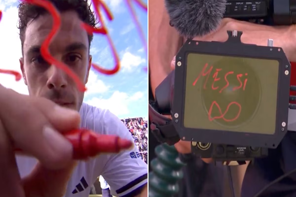 ATP de Queen ´s: dedicatoria de Francisco Cerúndolo para Messi