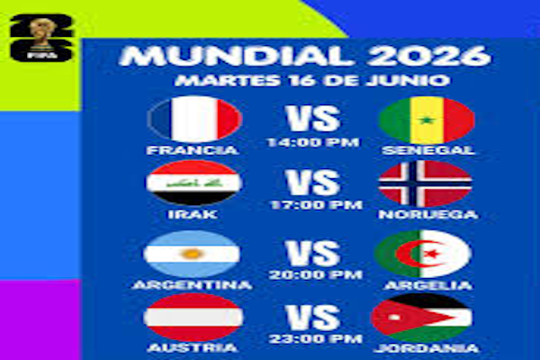 Mundial 2026: partidos de la jornada del martes 23 de junio