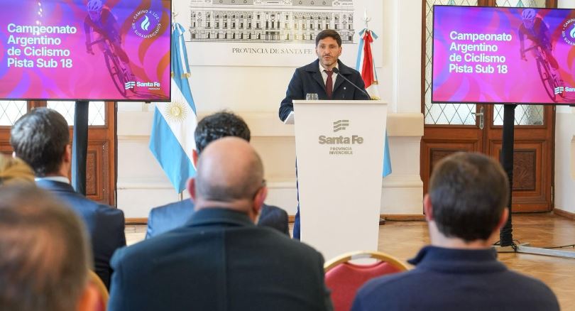 Pullaro presentó el Campeonato Argentino de Ciclismo de Pista