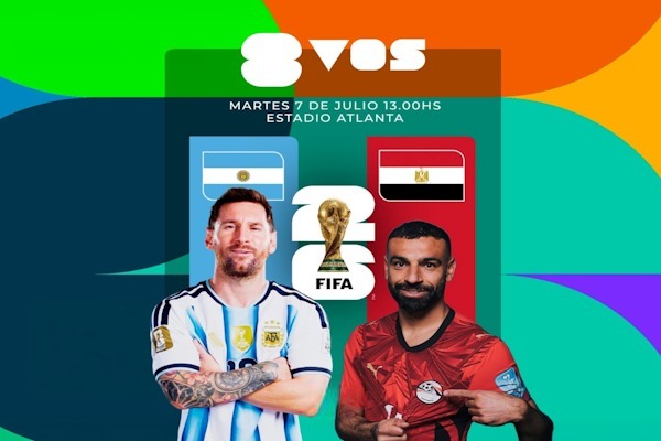Argentina vs. Egipto, por los octavos del Mundial 2026