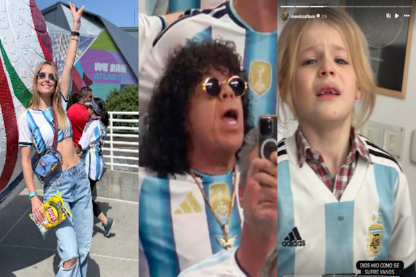 Famosos que alentaron a Argentina