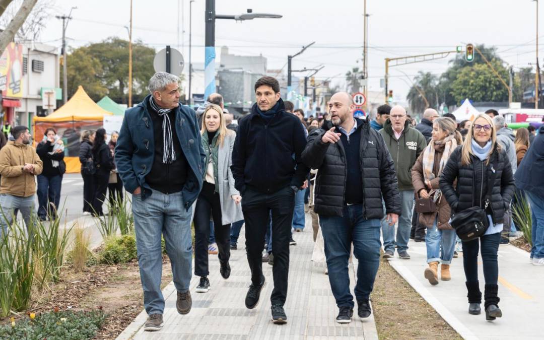 Pullaro dejó habilitada la remodelación de avenida Aristóbulo del Valle, una obra estratégica del Acuerdo Capital