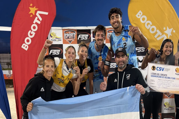 Circuito Sudamericano de Beach Volley: doble podio para Argentina
