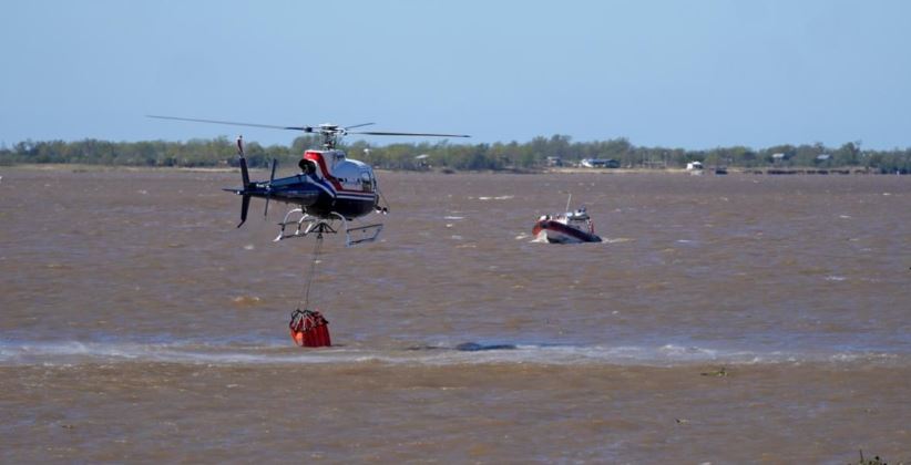 La nueva flota aérea de Santa Fe para combatir incendios realizó con éxito las primeras pruebas