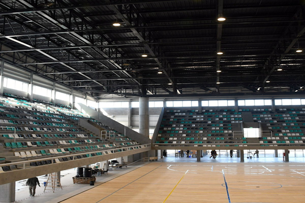 Inauguración del estadio multipropósito en la ciudad 