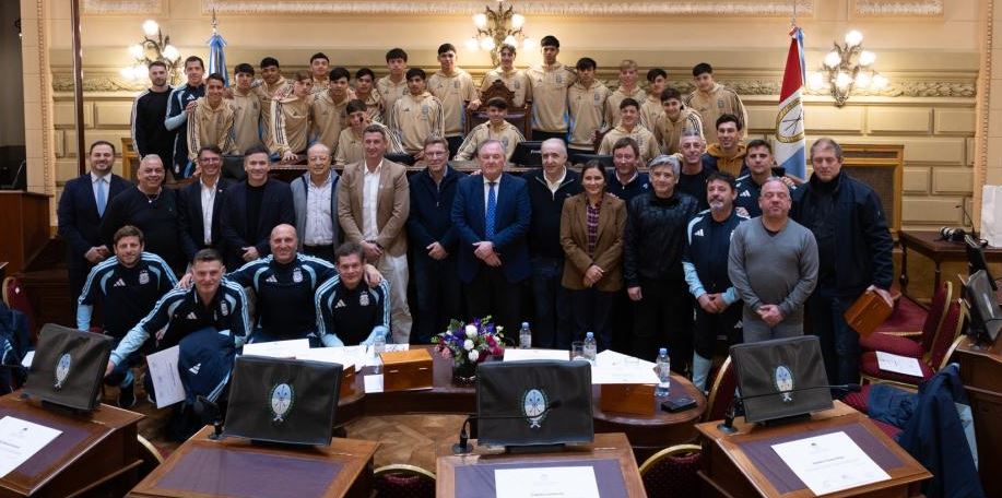 El Senado distinguió a la Selección Argentina Sub 15 y a la AFA