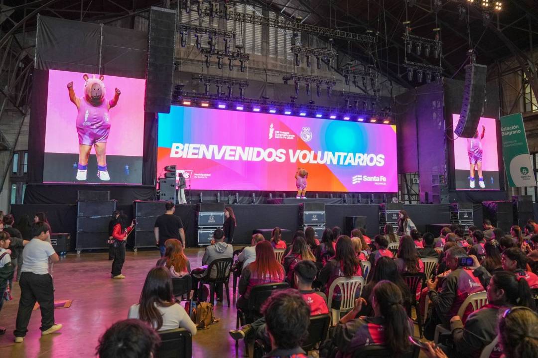 Juegos Suramericanos: Santa Fe dio la bienvenida y entregó los kits a los voluntarios