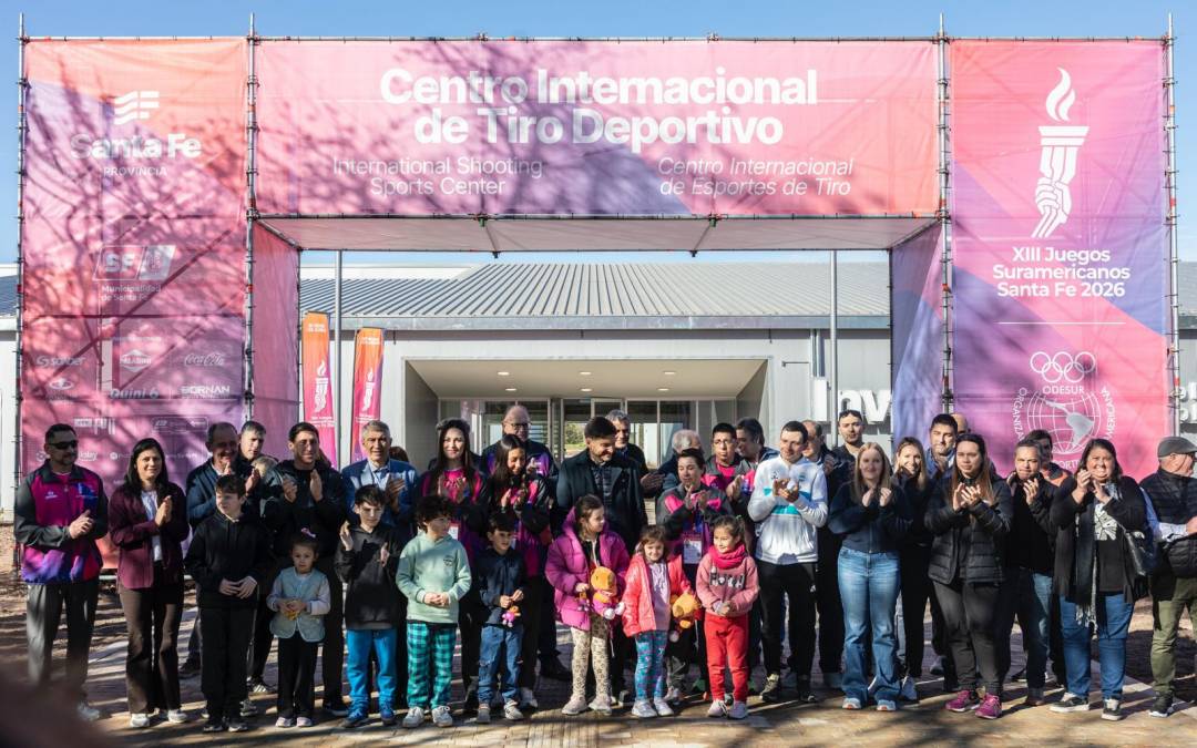 Juegos Suramericanos 2026: Pullaro inauguró en Recreo el Centro de Tiro más moderno de América Latina