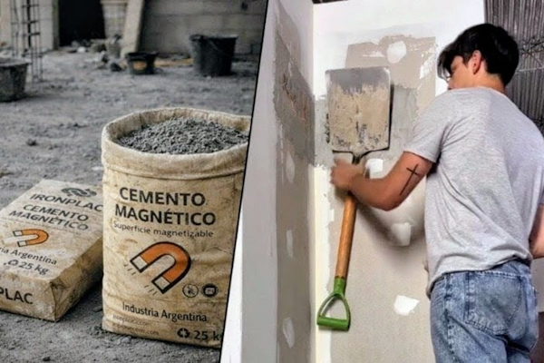 Cemento magnetizable: qué es y cómo se aplica el invento patentado por un estudiante argentino