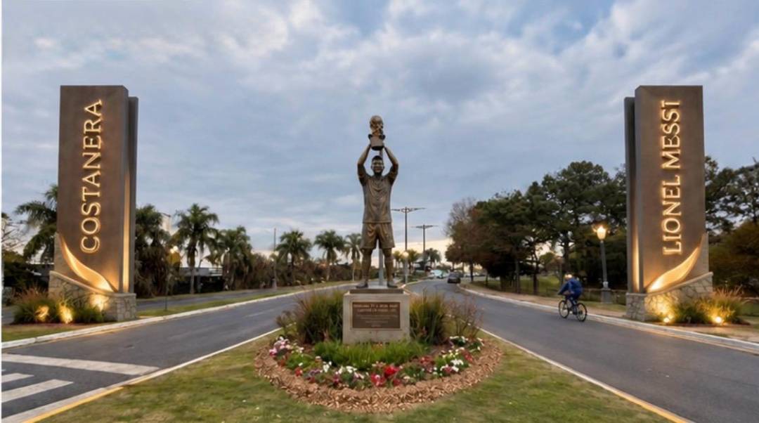 La ciudad tendrá la primera “Costanera Lionel Messi” del mundo